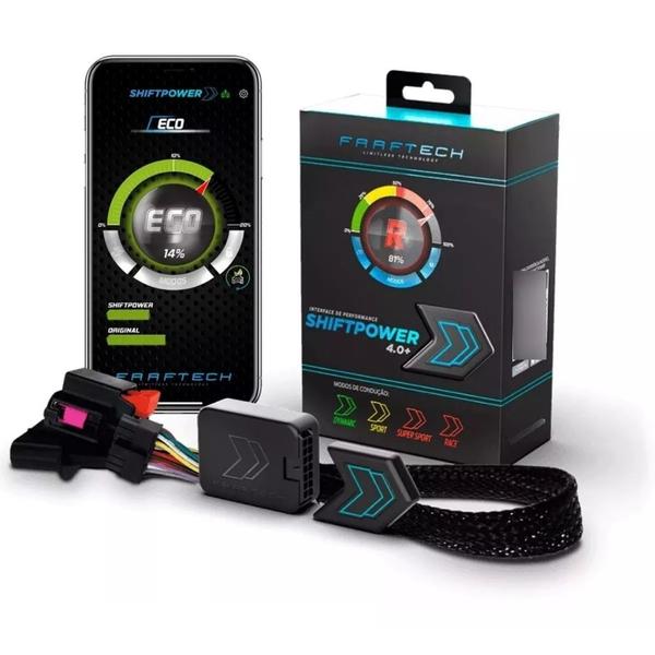 Imagem de Pedal shiftpower modulo acelerador chip gas potencia bluetooth app nova versão 2024 6.4+ plug and play novo modo eco tira delay todos carros