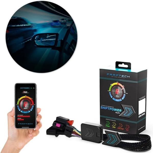 Imagem de Pedal shiftpower modulo acelerador chip gas potencia bluetooth app nova versão 2024 6.4+ plug and play novo modo eco tira delay todos carros