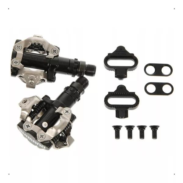 Imagem de Pedal Shimano Pd-m520 Mtb Preto Com Tacos 100% Original Bike