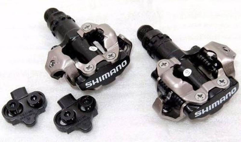 Imagem de Pedal Spd Shimano Pd-m520 Mtb Ou Speed Com Tacos Preto