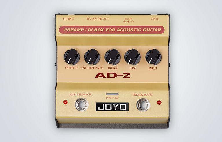 Pedal violão pré-amplificador e DI Joyo - AD-2 Imagem de Pedal violão pré-amplificador e DI Joyo - AD-2