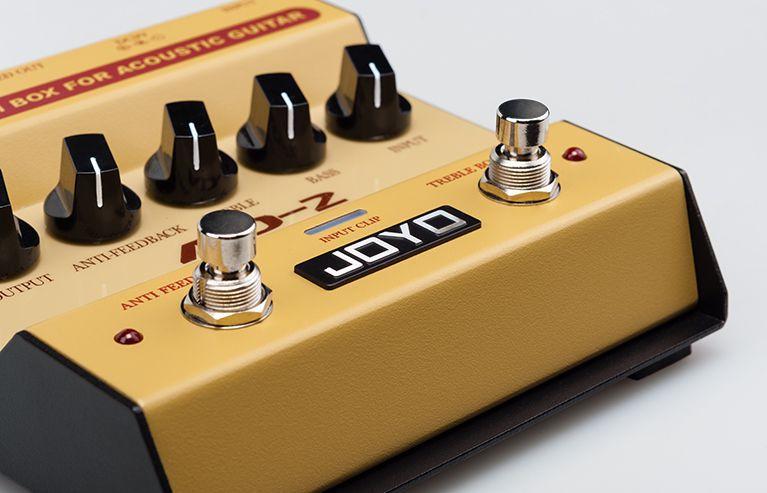 Pedal violão pré-amplificador e DI Joyo - AD-2 Imagem de Pedal violão pré-amplificador e DI Joyo - AD-2