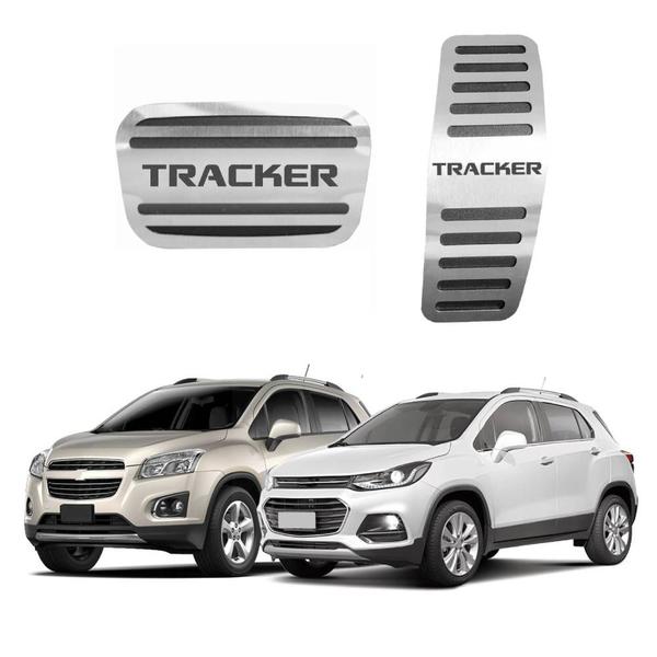 Imagem de Pedaleira Aço Inox Chevrolet Tracker 2012/... 2019 Automático