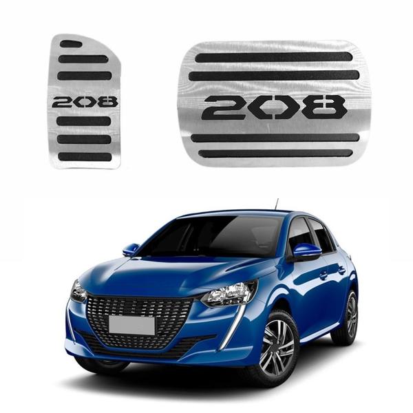 Imagem de Pedaleira Aço Inox Peugeot 208 2022/... Automático