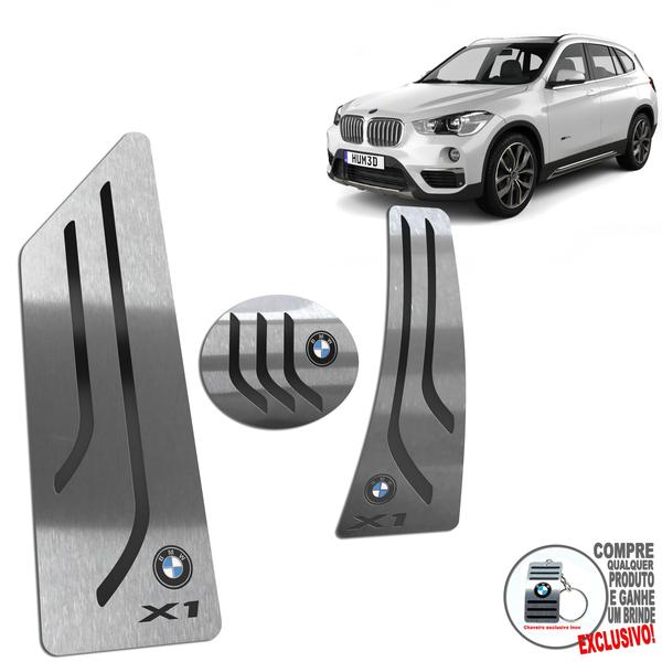 Imagem de Pedaleira Automático + Descanso Bmw X1 2016 A 2020 Preto