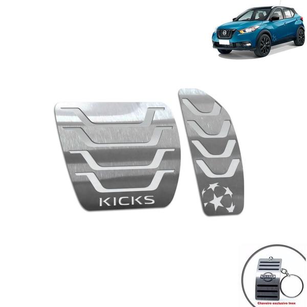 Imagem de Pedaleira Automático Nissan Kicks Uefa Ed Prata