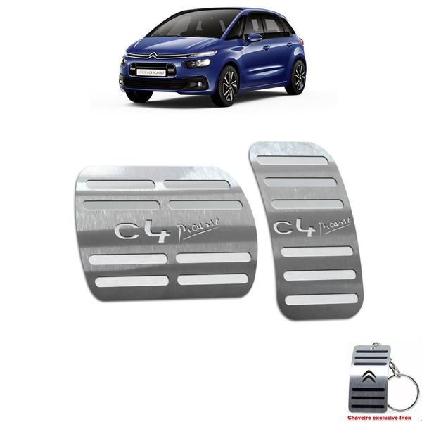 Imagem de Pedaleira citroen c4 picasso 2016 a 2019 aço inox