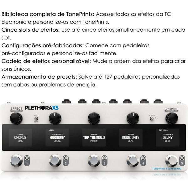 Imagem de Pedaleira de Efeitos Tc Electronic Plethora x5 com 5 Blocos