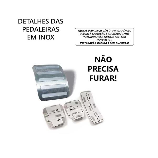 Imagem de Pedaleira Fox Connect 2015/2019 Aço Inox Manual Prata