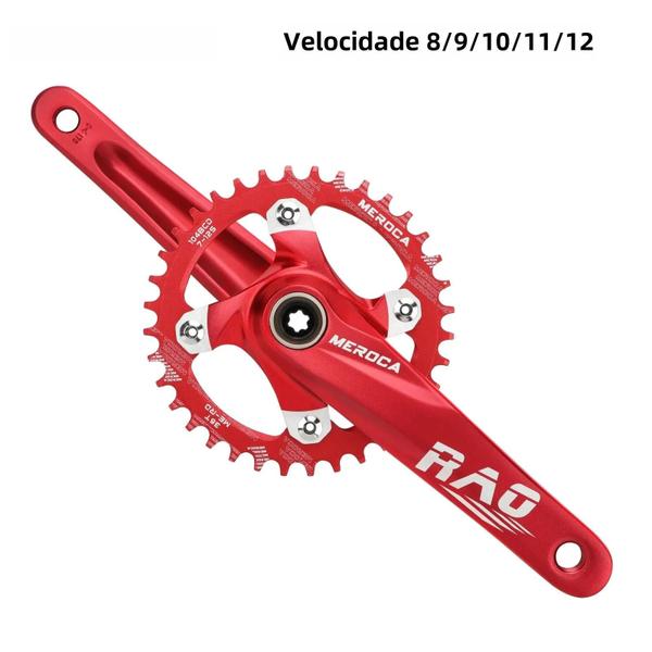 Imagem de Pedaleira MTB 170mm - Liga de Alumínio 104BCD (34T/36T/38T)