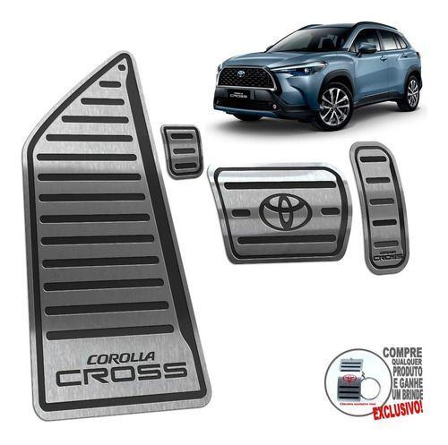 Imagem de Pedaleira Soleira Descanso Preto Toyota Corolla Cross 2022