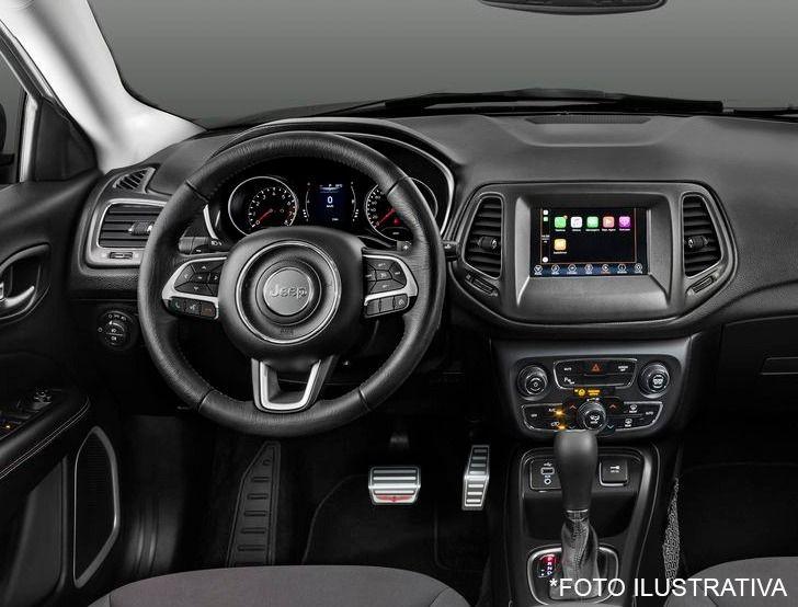 Imagem de Pedaleiras Automático Jeep Compass Trailhawk Prata