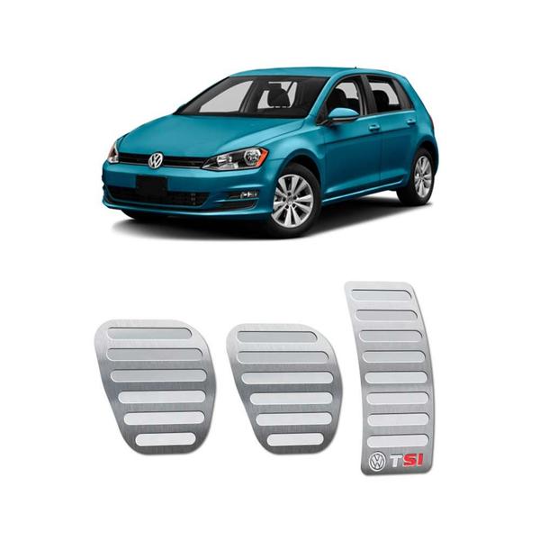 Imagem de Pedaleiras Manual Volkswagen Golf Tsi 2014/2019 SI Prata