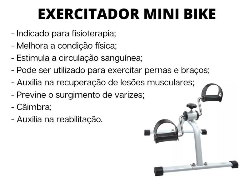Imagem de Pedalinho Cicloergometro Mini Bicicleta Fisioterapia