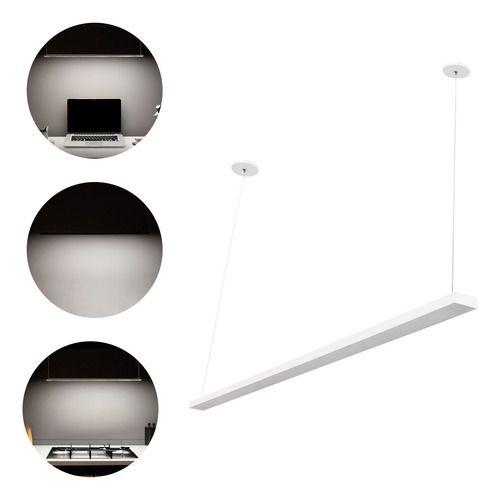 Imagem de Pedente de Teto Luminaria Lustre Moderno 90cm Com Led Slim Integrado 36w