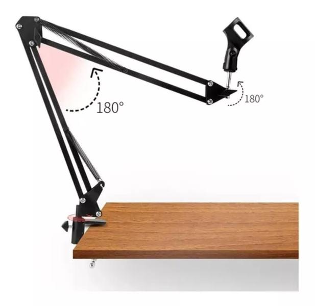 Imagem de Pedestal De Mesa Para Microfones Suporte Articulado LEY-1716