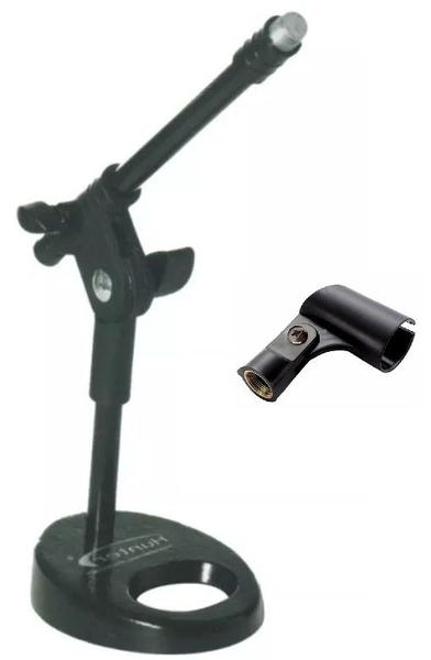 Imagem de Pedestal para microfone girafa de mesa torelli hpm56