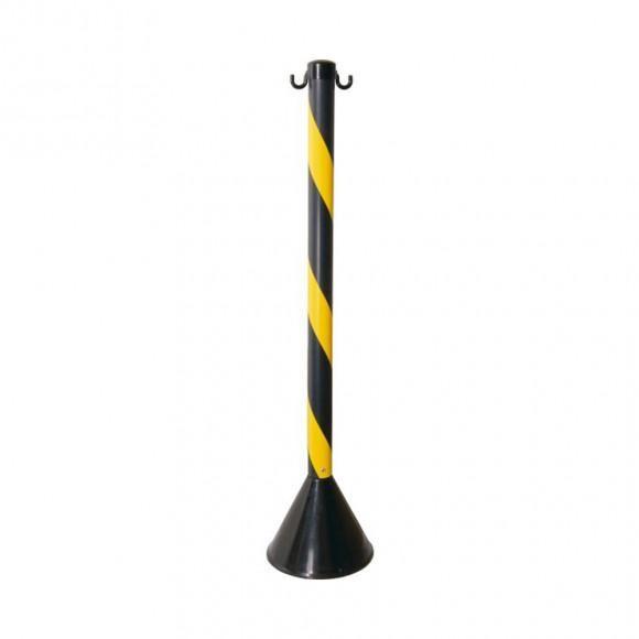 Imagem de Pedestal Plástico 90 Cm Preto e Amarelo Plastcor