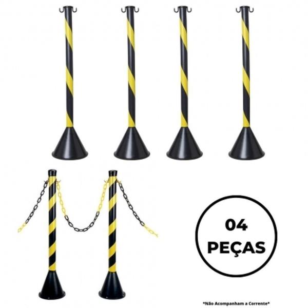 Imagem de Pedestal zebrado 90cm  (kit com 4 Peças)