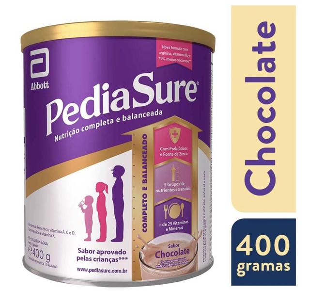 Imagem de Pediasure Chocolate 400g suplemento infantil abbott