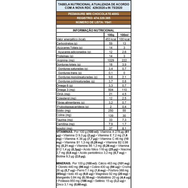Imagem de Pediasure Nutrição Completa E Balanceada Sabor Chocolate