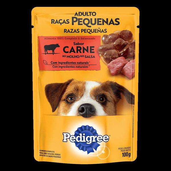 Imagem de Pedigree sachê adultos raças pequenas carne ao molho 100g