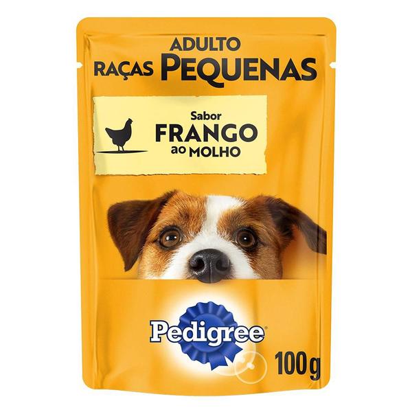 Imagem de Pedigree sachê adultos raças pequenas frango ao molho 100g