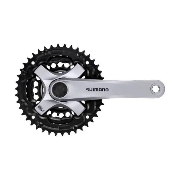 Imagem de Pedivela Triplo Alum. Shimano Fc-ty501 42/34/24d Cinza