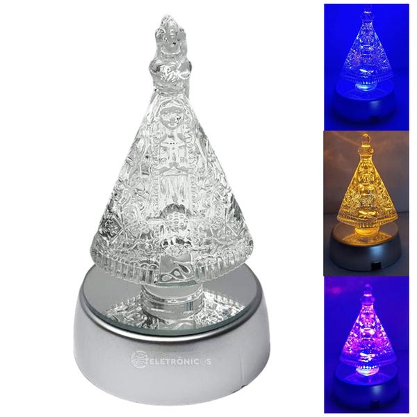 Imagem de Pedra Cristal Luz Led Muda De Cor 10cm Lembrancinha 22101 22162 22105