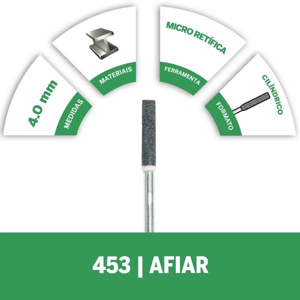 Imagem de Pedra para Afiar Motosserra De  5/32" Modelo 453 com 2 Peças- 2615000453000 - DREMEL