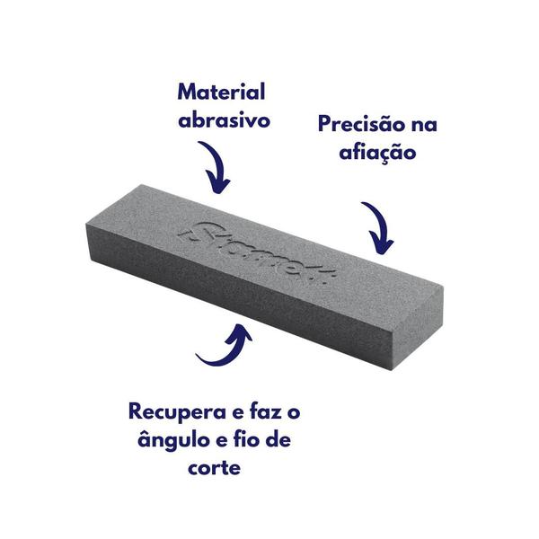 Imagem de Pedra para amolar afiar facas e lâminas dupla face starrett