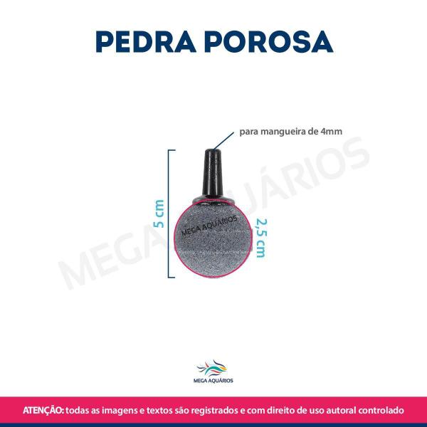 Imagem de Pedra Porosa Carborundum 2,5cm - Oxigenação e Bolhas