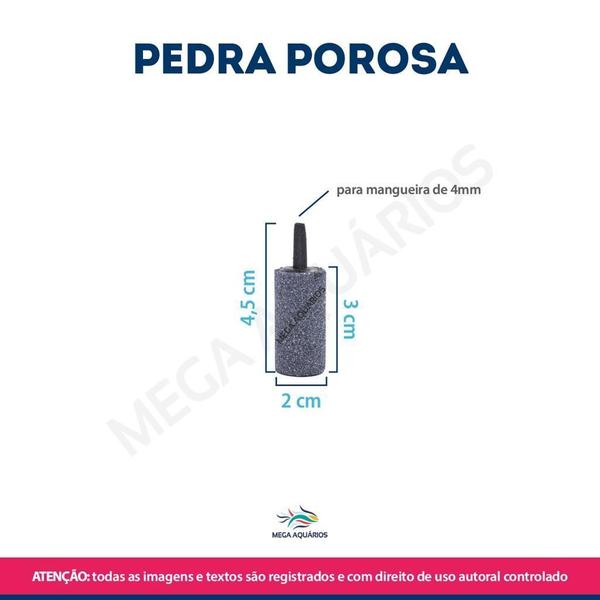 Imagem de Pedra Porosa Carborundum Aquário - Oxigenação - 2 Pedras M2