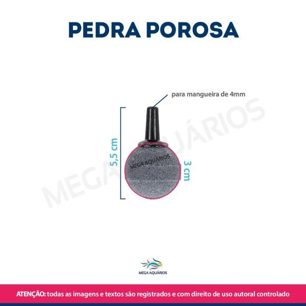 Imagem de Pedra Porosa Carborundum - Oxigenação e Bolhas - 3cm