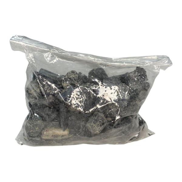 Imagem de Pedra Roladas Cascalho 1 a 2 cm Turmalina Negra Pacote 200g