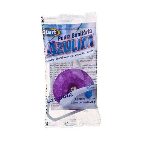 Imagem de Pedra Sanitária 25g Lavanda Floral Jasmim Eucalipto Azulim Limpeza Profunda