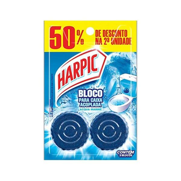 Imagem de Pedra Sanitaria Bloco Harpic Caixa Acoplada Kit 5