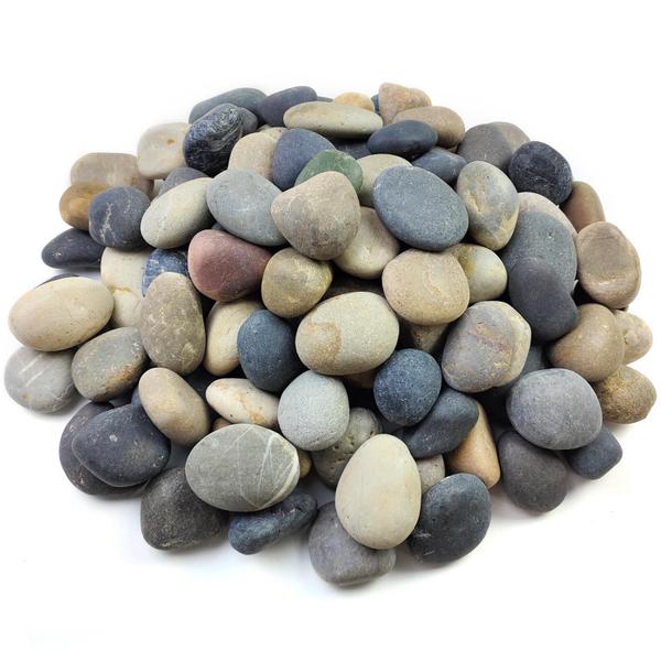 Pedras decorativas do rio FANTIAN Mexican Beach Pebbles 2-3 polegadas e 2,27 kg Imagem de Pedras decorativas do rio FANTIAN Mexican Beach Pebbles 2-3 polegadas e 2,27 kg