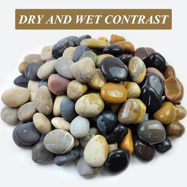 Pedras decorativas do rio FANTIAN Mexican Beach Pebbles 2-3 polegadas e 2,27 kg Imagem de Pedras decorativas do rio FANTIAN Mexican Beach Pebbles 2-3 polegadas e 2,27 kg