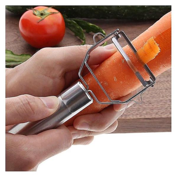Peeler Wokex Turbo em aço inoxidável para vegetais e frutas Imagem de Peeler Wokex Turbo em aço inoxidável para vegetais e frutas