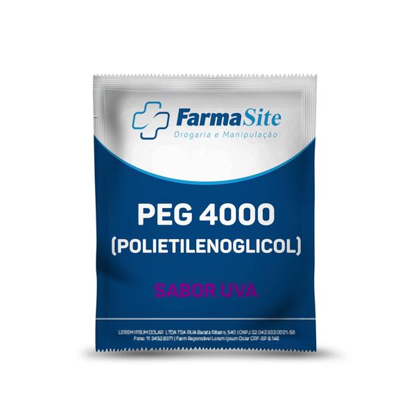 Imagem de PEG 4000 (Polietilenoglicol 4000) 7G - 30 Sachês Sabor Uva