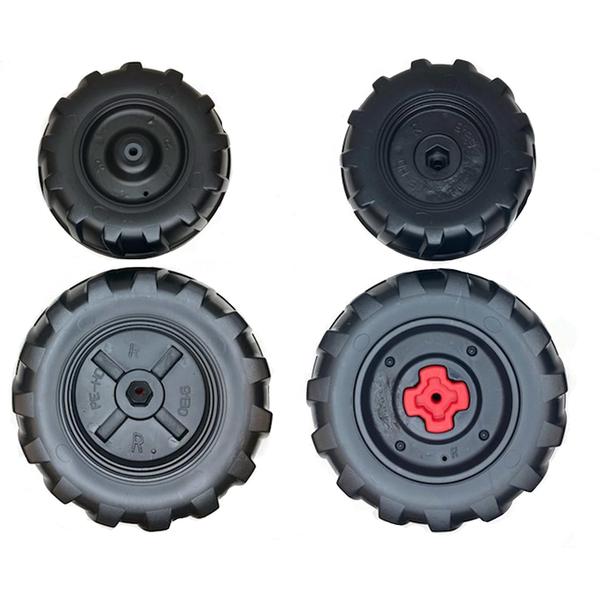 Imagem de Peg Perego Ground Force/ Ground Loader Pack Roda Dianteira e Traseira, Preto