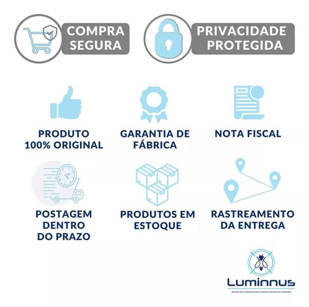 Pega Mosca Slim 115 1 Lâmpada 15W - Luminnus Imagem de Pega Mosca Slim 115 1 Lâmpada 15W