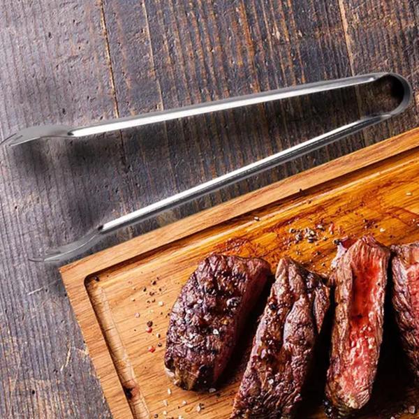 Imagem de Pegador de Gelo Churrasco Aço Inox Weck 18cm Multiuso Bar Frios Carnes Frutas