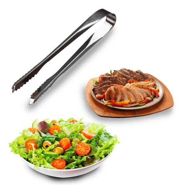 Imagem de Pegador De Inox Culinário Para Salada Outros Pinça Multiuso