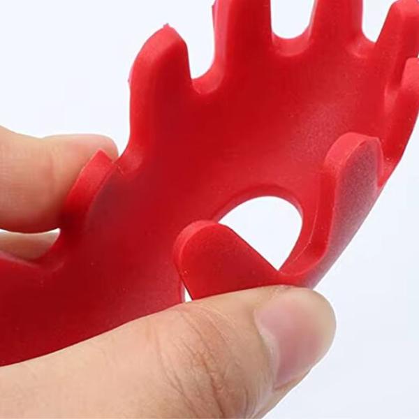 Imagem de Pegador de Massa Silicone Vermelho Grande  02 Un