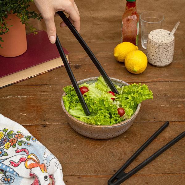 Imagem de Pegador De Salada De Silicone - Mozcada U Preto Unica