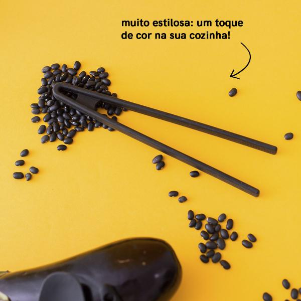 Imagem de Pegador de Silicone Duplo Pequeno - Oikos PRETO