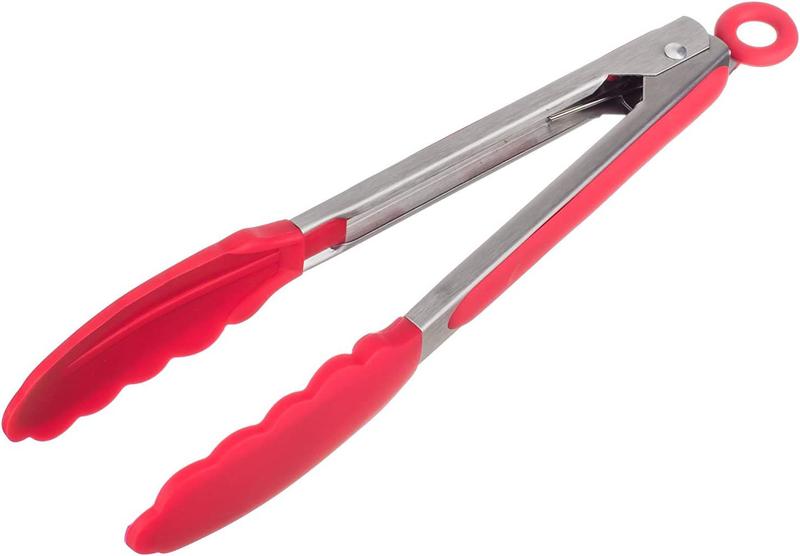 Imagem de Pegador Inox Com Ponta Em Silicone 23cm Weck Vermelho