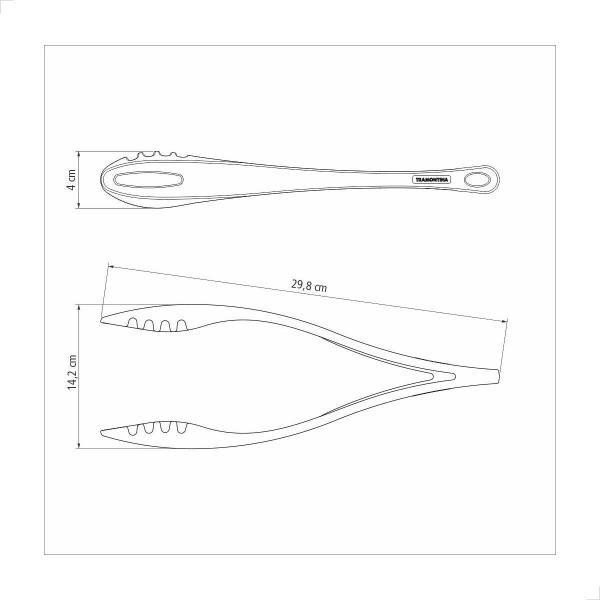 Imagem de Pegador Multiuso Tramontina Ability Nylon Utensilio Cozinha 25163100